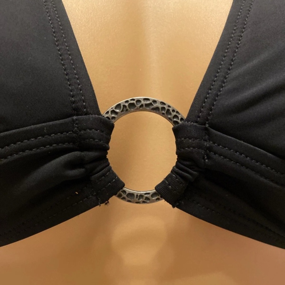 Merona Black Bikini with Roxy Multicolor Patterned Bottom - Picture 6 of 16